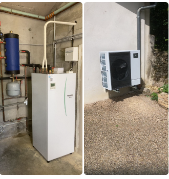 Installation d’une pompe à chaleur Mitsubishi Zubadan 14 KW à Saint-Cyr-au-Mont-d'Or dans le Rhône